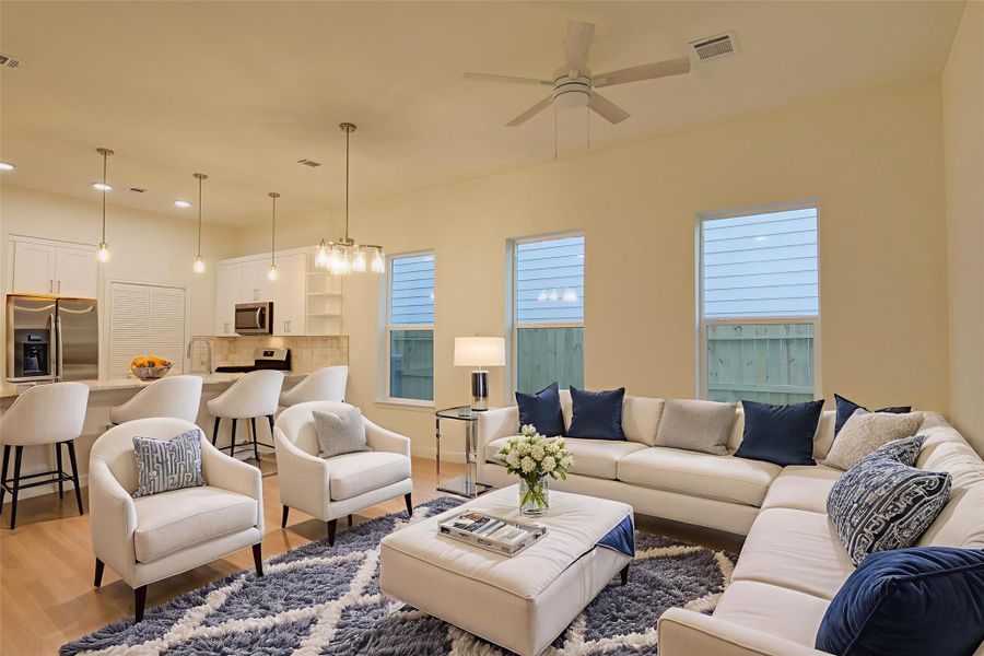 Furnished interior view inside a new home in , Houston (Image 20). Furnished interior view inside a new home in , Houston (Image 20).