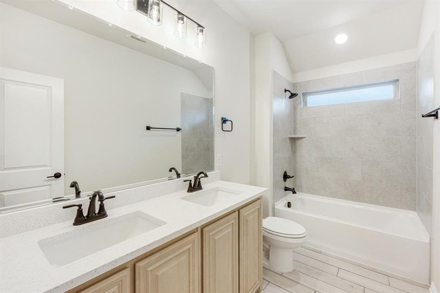 Furnished interior view inside a new home in East Oak Creek 60-65, Commerce (Image 13). Furnished interior view inside a new home in East Oak Creek 60-65, Commerce (Image 13).