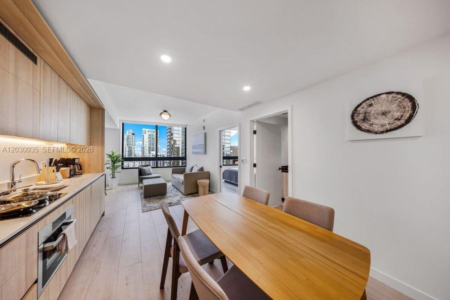 Furnished interior view inside a new home in , Miami (Image 28).