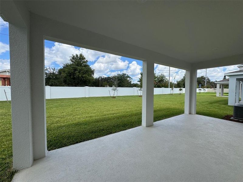 Covered Rear Lanai / View Covered Rear Lanai / View