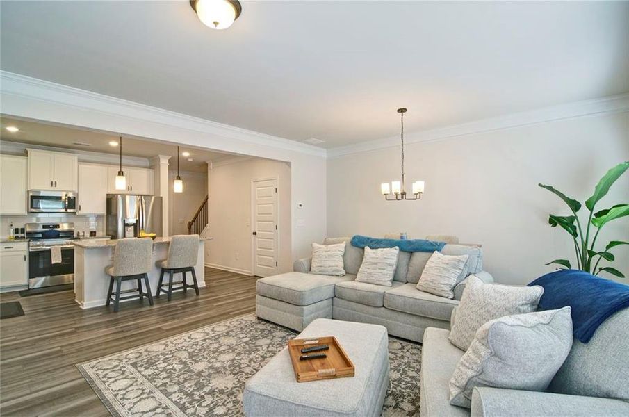 Furnished interior view inside a new home in Highland Crossing, Cartersville (Image 14).