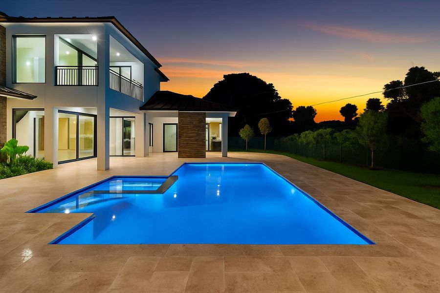 Exterior details and patio area of a home in , Delray Beach (Image 38).