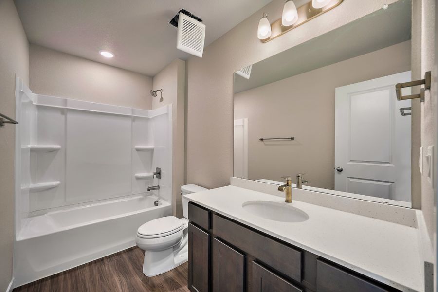 Furnished interior view inside a new home in Ridge at Lorson Ranch, Colorado Springs (Image 11).
