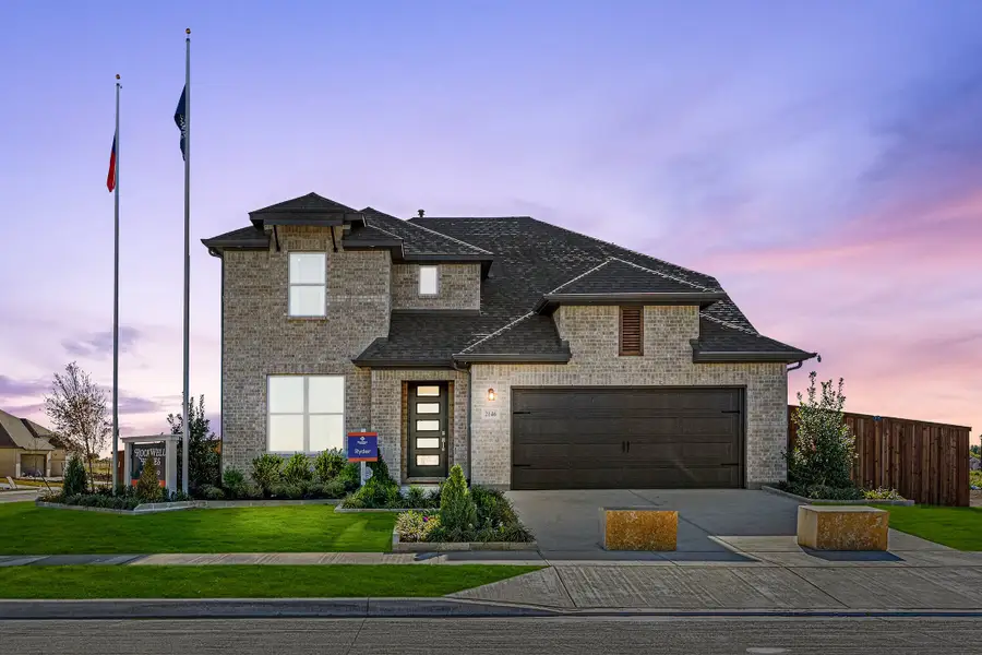 Representative exterior photo of a completed home built from the Freedom by Rockwell Homes in Creekside, Royse City, TX (Image 2). Representative exterior photo of a completed home built from the Freedom by Rockwell Homes in Creekside, Royse City, TX (Image 2).