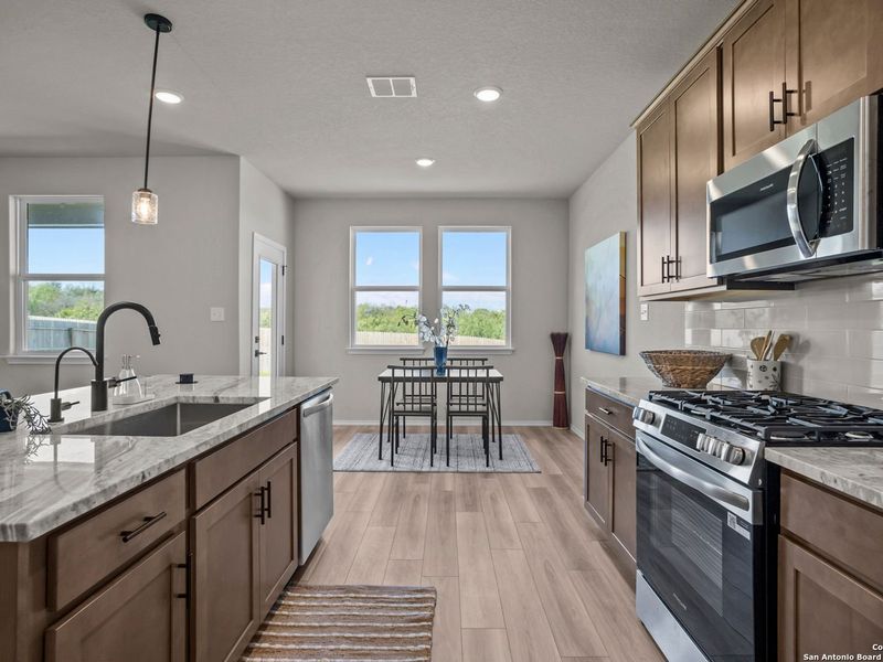 Furnished interior view inside a new home in Horizon Pointe, Converse (Image 11).