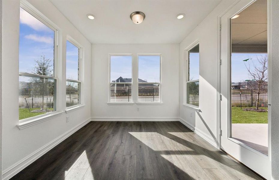 Bright and airy sunroom