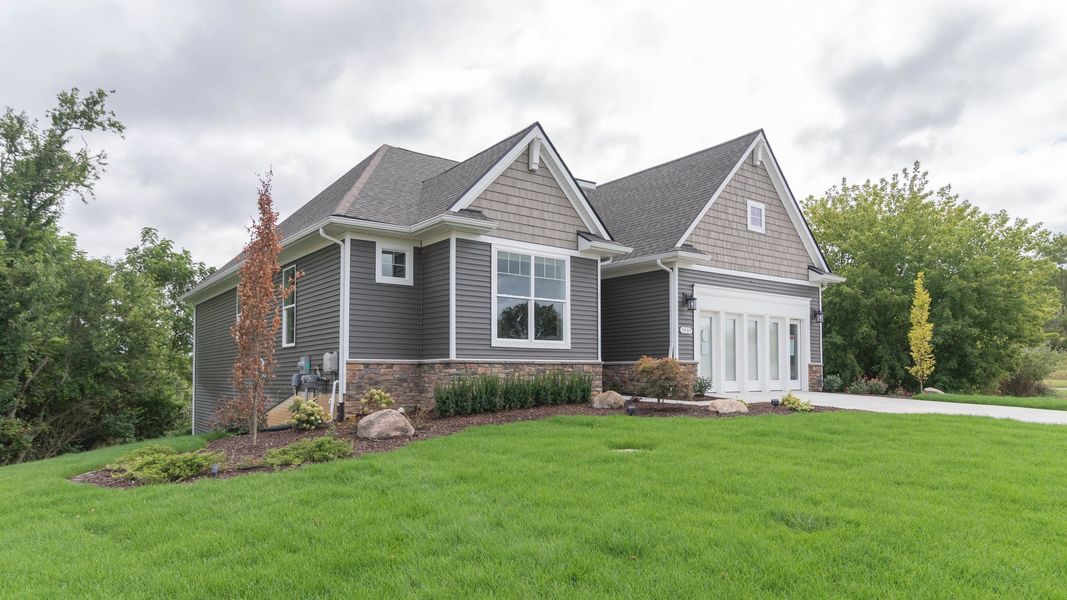 Representative exterior photo of a completed home built from the The Kensington by Norfolk Homes in Valleys, Jackson, MI (Image 26).