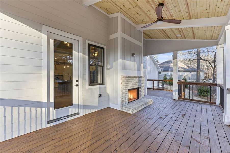Exterior details and patio area of a home in , Buford (Image 4).