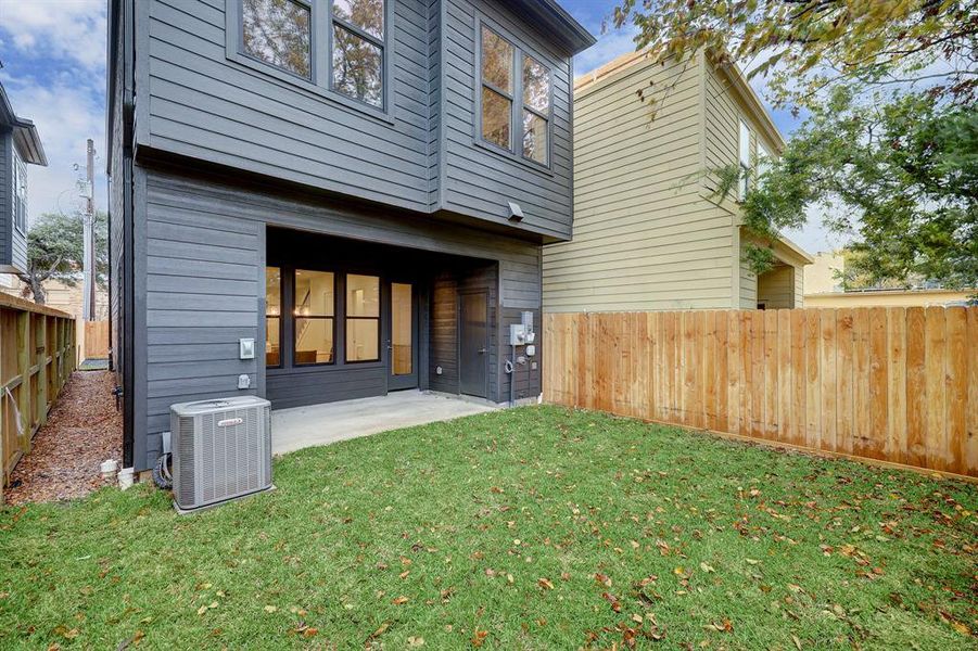 Each home at Eleven at Eastwood has a spacious fenced yard