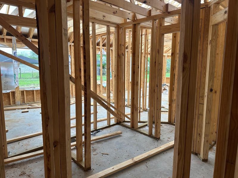 In-progress construction of a new home in , Brazoria, TX (Image 3).
