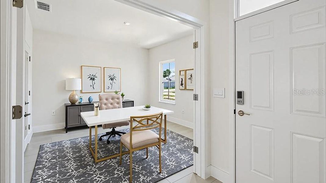 Furnished interior view inside a new home in Buchanan Trails, Newberry (Image 5). Furnished interior view inside a new home in Buchanan Trails, Newberry (Image 5).