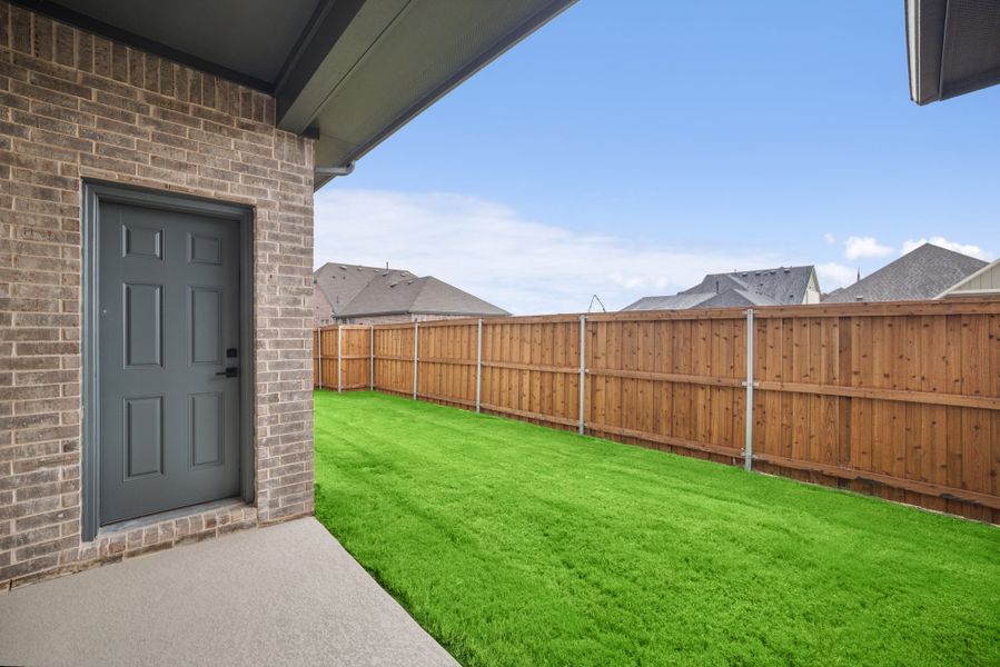Exterior details and patio area of a home in Talia – Garden Series, Mesquite (Image 3). Exterior details and patio area of a home in Talia – Garden Series, Mesquite (Image 3).