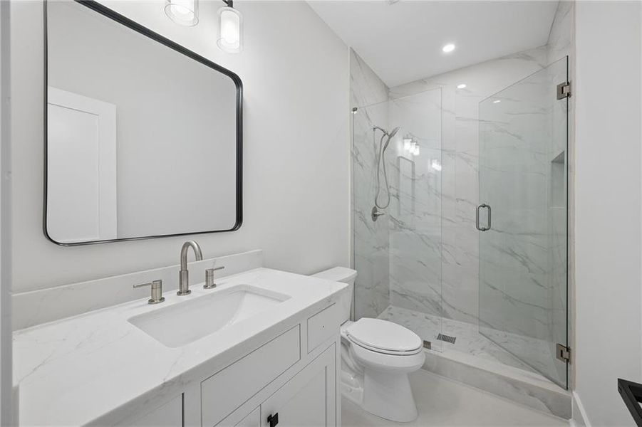 Furnished interior view inside a new home in , Atlanta (Image 51).
