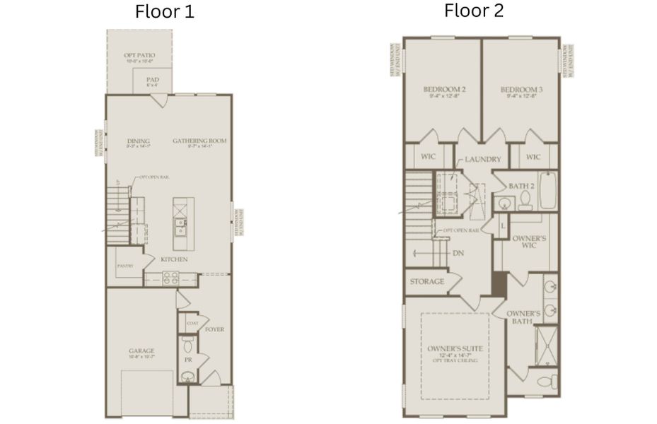 2D floor plan layout of this home in McConnell Ridge, McLeansville, NC (Image 5).