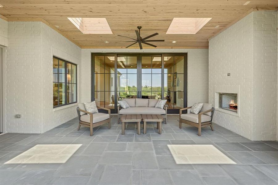 Exterior details and patio area of a home in , Fort Worth (Image 29).