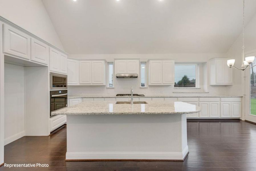 Representative furnished interior of a home built from the Hartford II by Grand Homes in Edgewater, Fate (Image 6).
