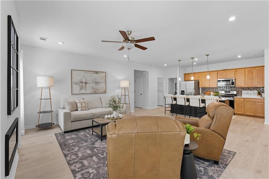 Furnished interior view inside a new home in Meadow Pines, Dallas (Image 4).