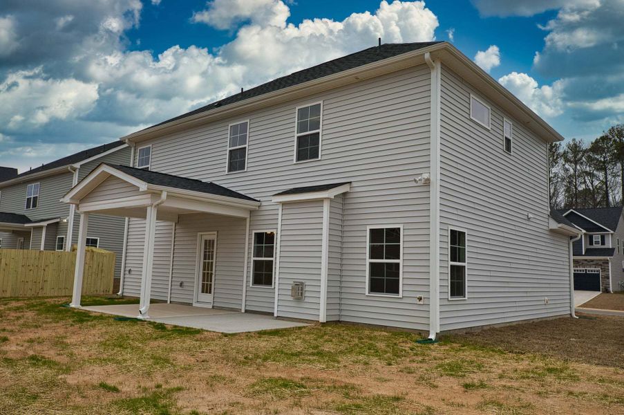 Representative exterior photo of a completed home built from the Aberdeen by Caviness & Cates Communities in Bartlett Manor, Youngsville, NC (Image 209).