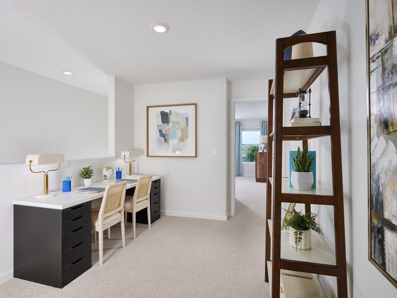Furnished interior view inside a new home in Meritage Homes at Central Park, Port St. Lucie (Image 8).