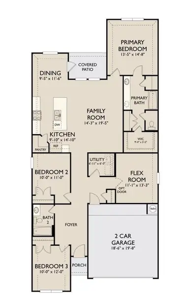 2D floor plan layout of this home in , Brookshire, TX (Image 2). 2D floor plan layout of this home in , Brookshire, TX (Image 2).
