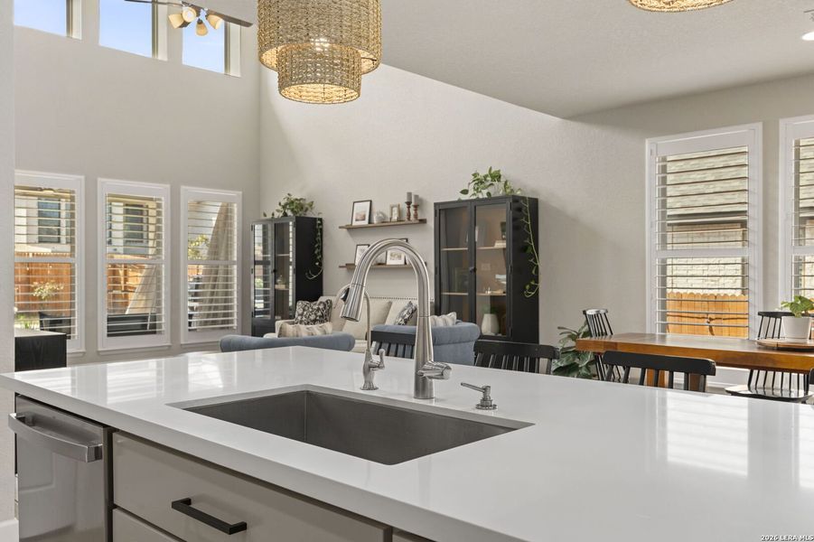 Furnished interior view inside a new home in Veramendi, New Braunfels (Image 9).