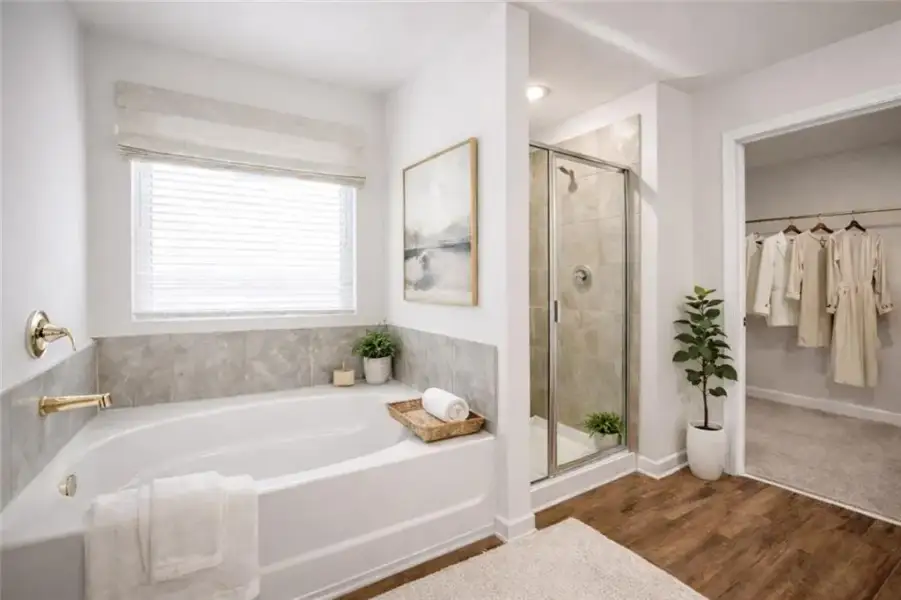 Furnished interior view inside a new home in The Hills at Cedar Creek, Winder (Image 6).
