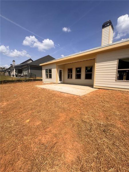 Exterior details and patio area of a home in , Greensboro (Image 3). Exterior details and patio area of a home in , Greensboro (Image 3).