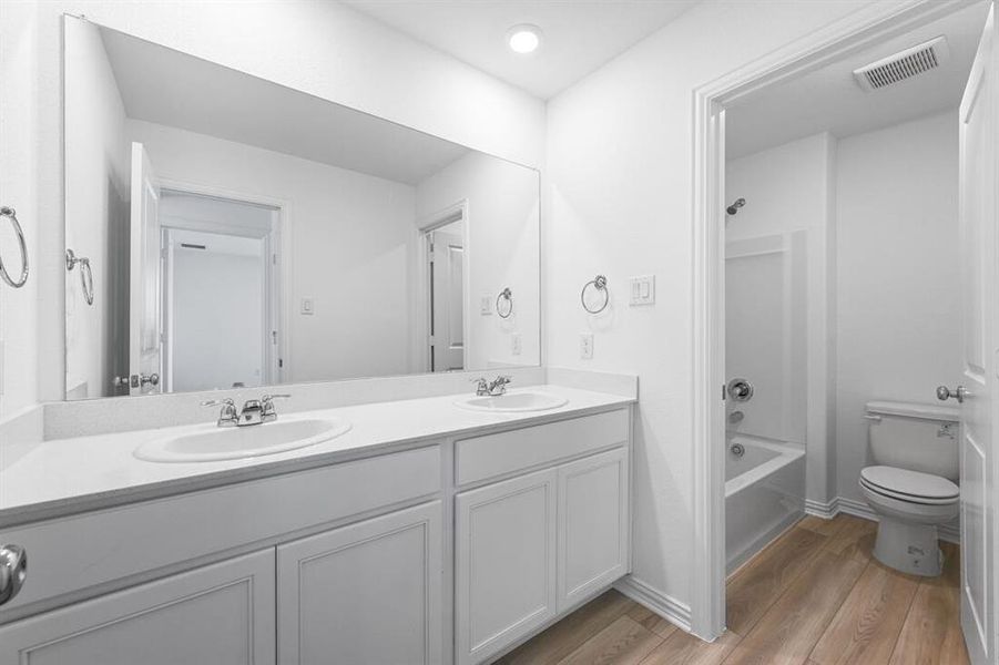 Furnished interior view inside a new home in River Ridge, Crandall (Image 9). Furnished interior view inside a new home in River Ridge, Crandall (Image 9).