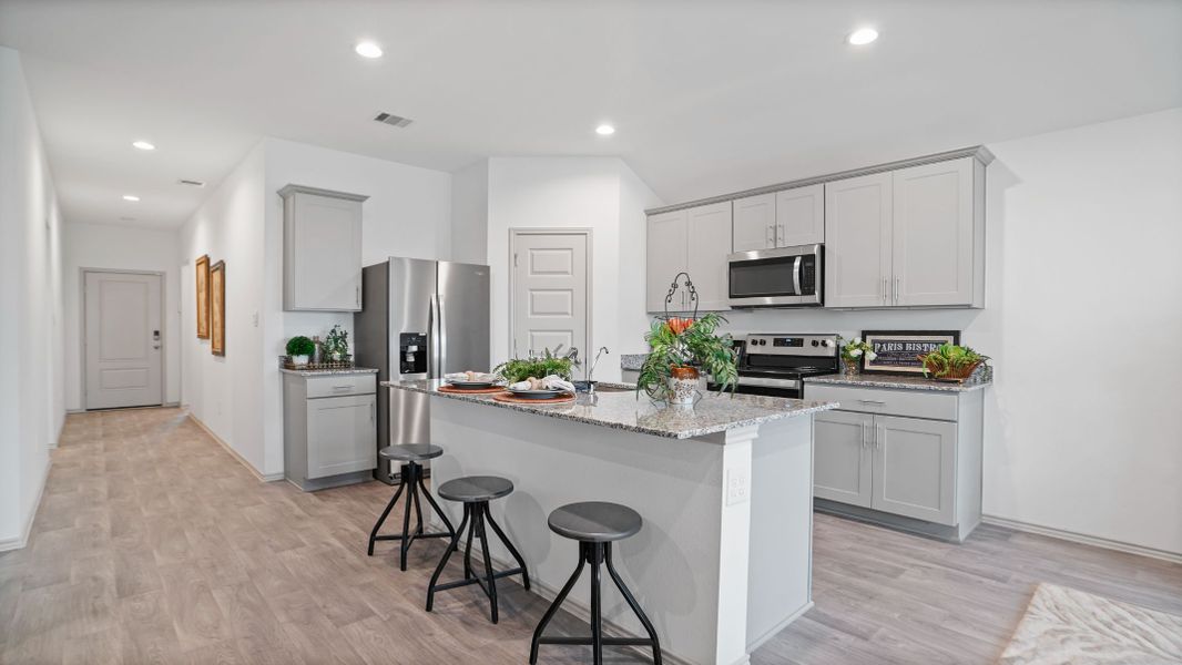 Representative furnished interior of a home built from the EASTON by D.R. Horton in Westward Pointe, Sealy (Image 6).