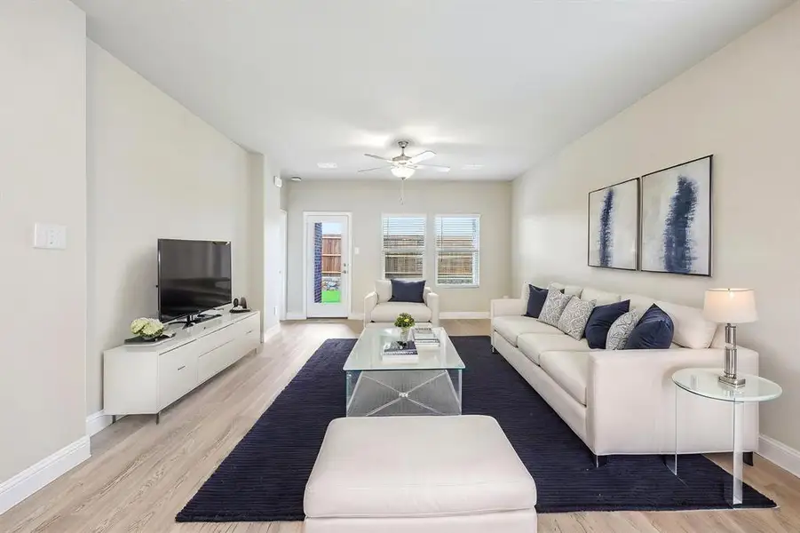 Furnished interior view inside a new home in Parks at Foster Crossing - Spring Series, Anna (Image 5).