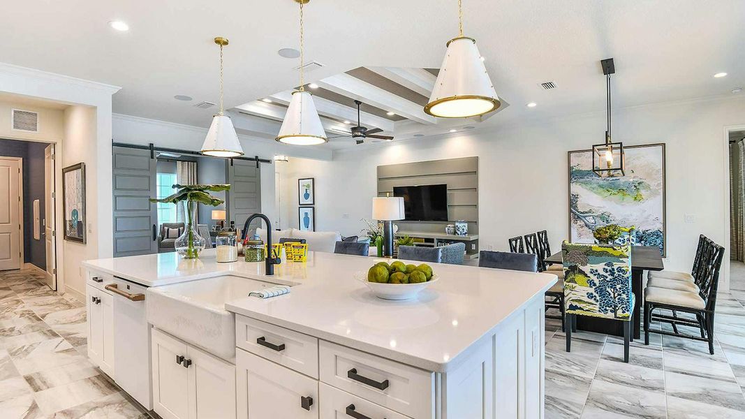Furnished interior view inside a new home in Boca Royale Golf & Country Club Real Estate and Homes for Sale in Englewood, FL - Neal Communities, Englewood (Image 13).