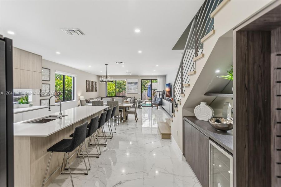 Furnished interior view inside a new home in , Fort Lauderdale (Image 6).