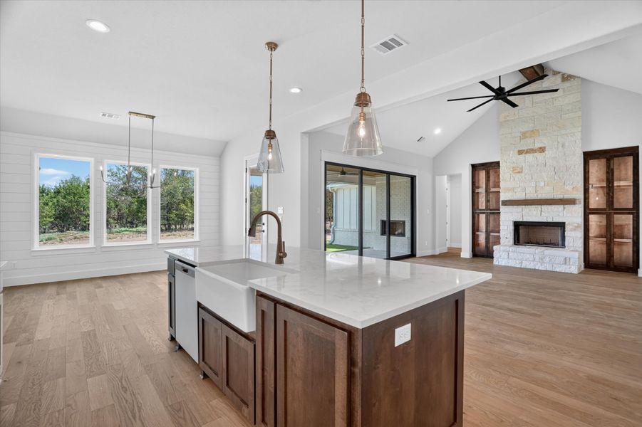 Furnished interior view inside a new home in Timberview Preserves, Weatherford (Image 6).