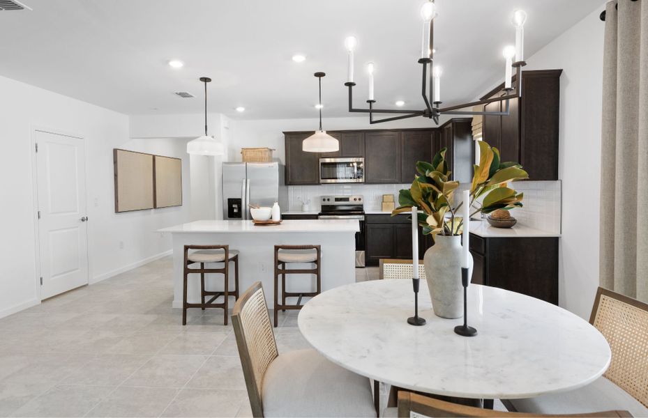 Café area located off the kitchen Café area located off the kitchen