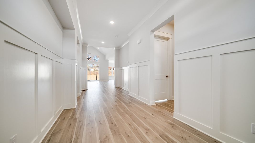 Gorgeous white painted and trimmed interior