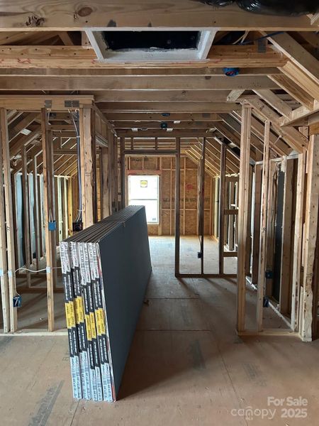 In-progress construction of a new home in The Courtyards at Hodges Farm, Charlotte, NC (Image 13).