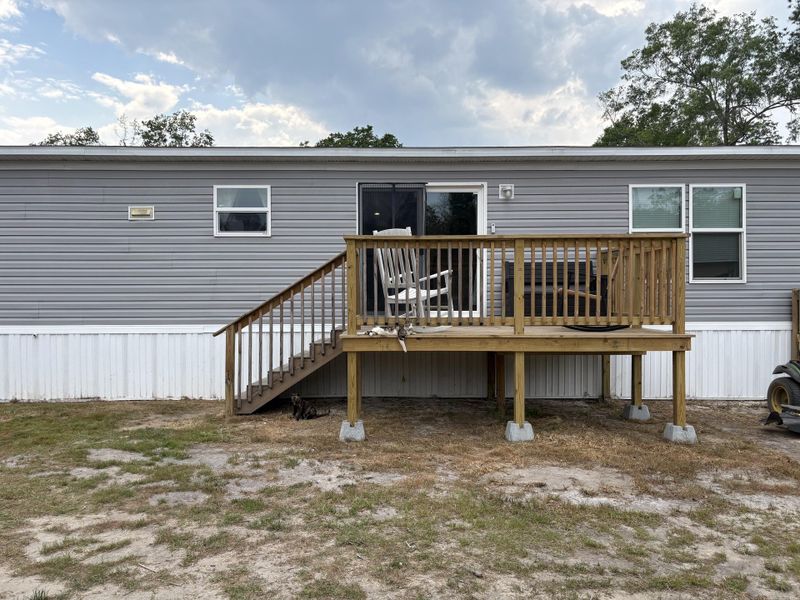 Exterior details and patio area of a home in , Cottageville (Image 22).