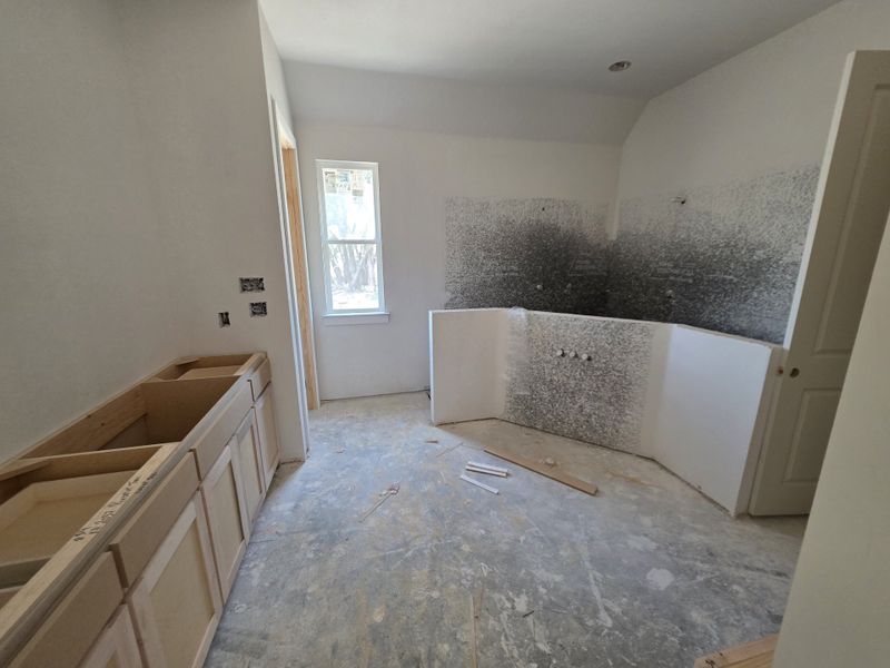 In-progress construction of a new home in Timberview Preserves, Weatherford, TX (Image 8).