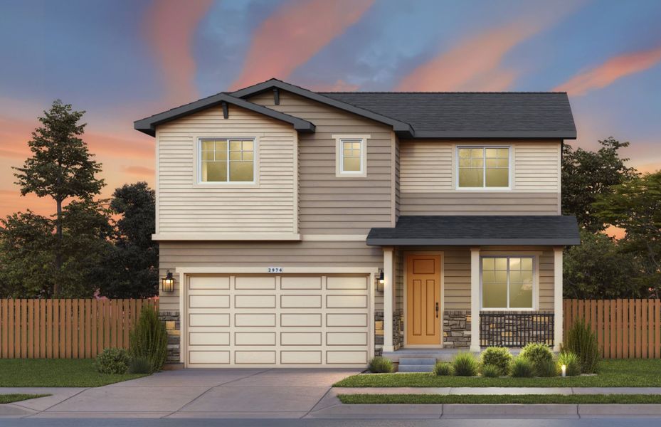 Representative exterior photo of a completed home built from the Firwood by Pulte Homes in Cordovan, Firestone, CO (Image 5).