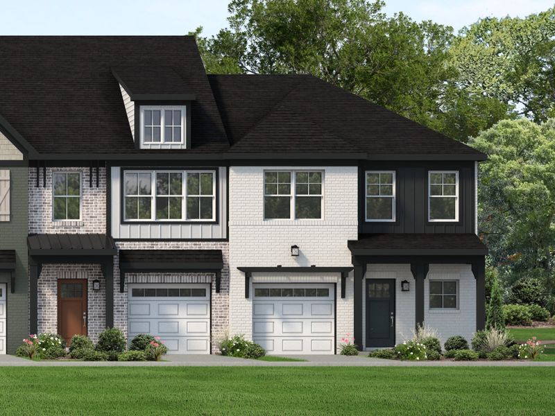 Representative exterior photo of a completed home built from the Charleston by Parkside Builders in Oxford Station, Gallatin, TN (Image 2).