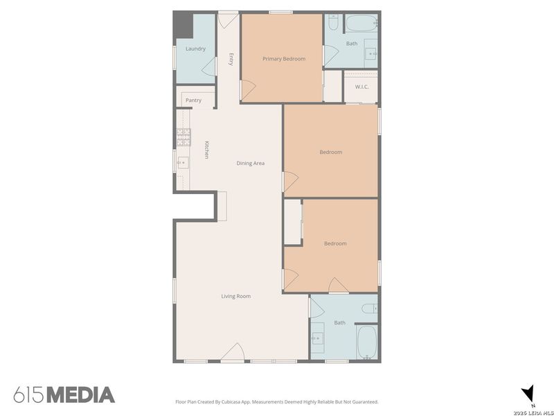 2D floor plan layout of this home in , San Antonio, TX (Image 3).