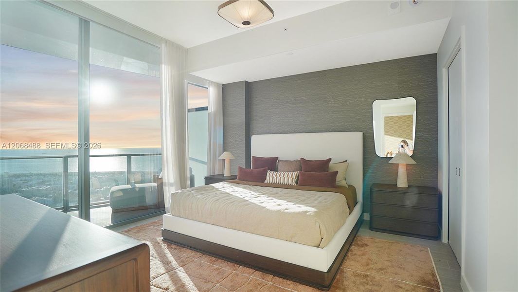 Furnished interior view inside a new home in , Miami Beach (Image 38). Furnished interior view inside a new home in , Miami Beach (Image 38).