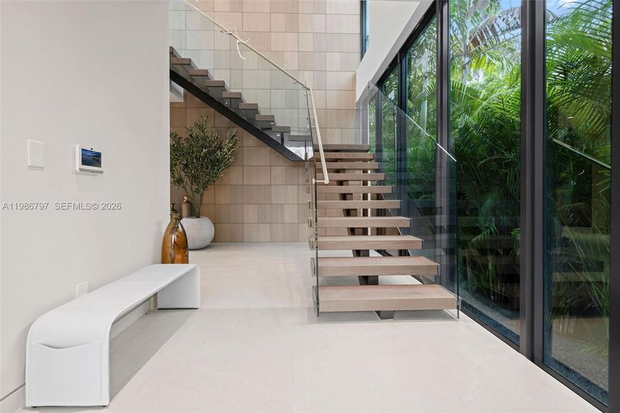 Furnished interior view inside a new home in , Miami Beach (Image 9).