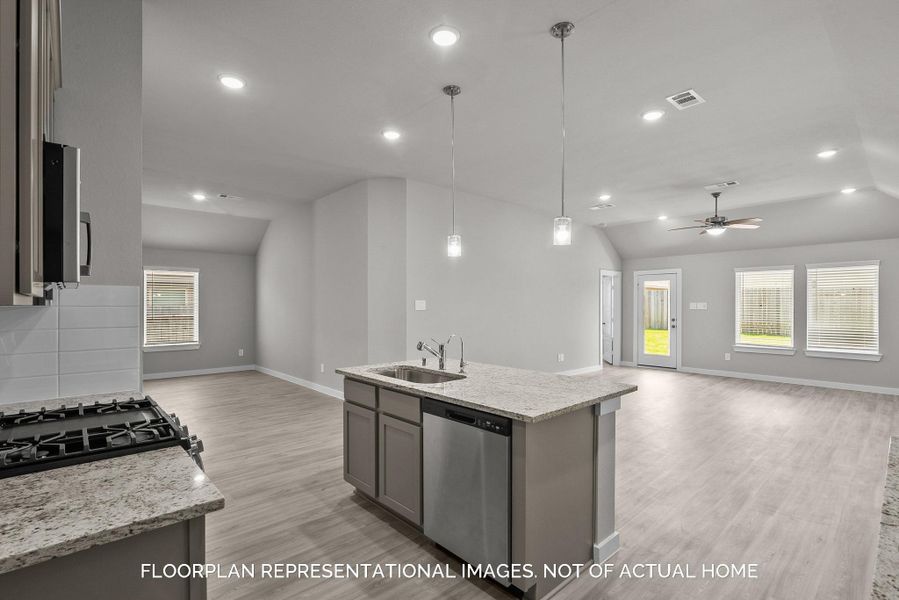 Furnished interior view inside a new home in Magnolia Ridge, Magnolia (Image 7). Furnished interior view inside a new home in Magnolia Ridge, Magnolia (Image 7).