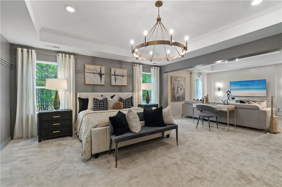 Furnished interior view inside a new home in Northcroft, Lawrenceville (Image 45).