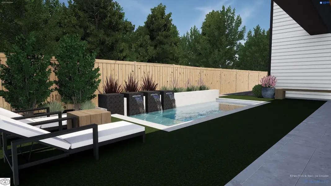 Pool rendering is for marketing and illustrative purposes only and is not included in the list price.