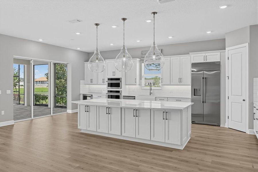 Furnished interior view inside a new home in Westview Community Group Page, Kissimmee (Image 10).