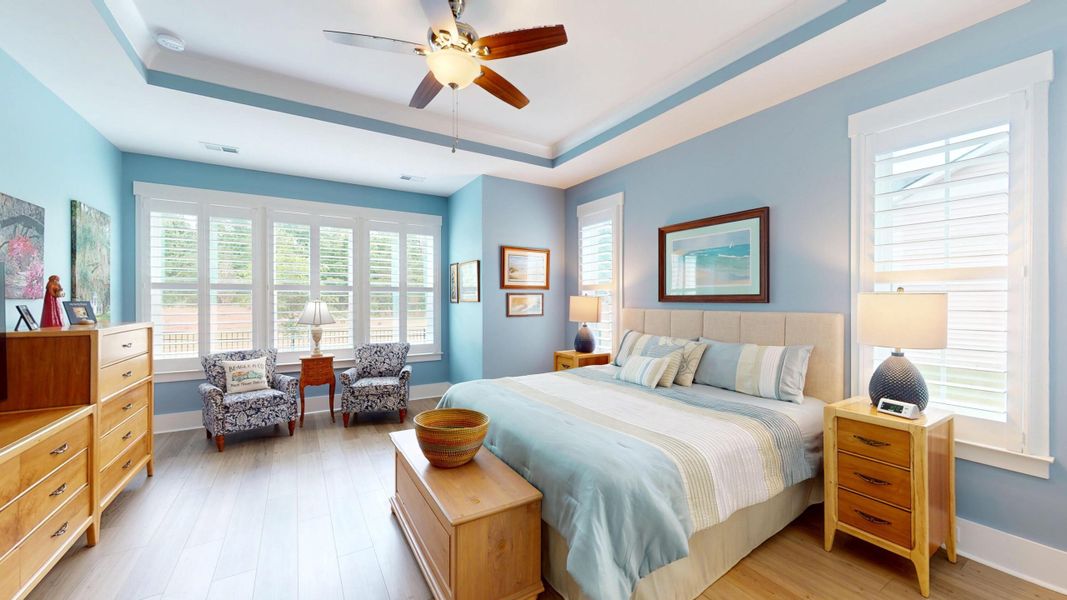 Furnished interior view inside a new home in Summerwind Crossing at Lakes of Cane Bay, Summerville (Image 46).