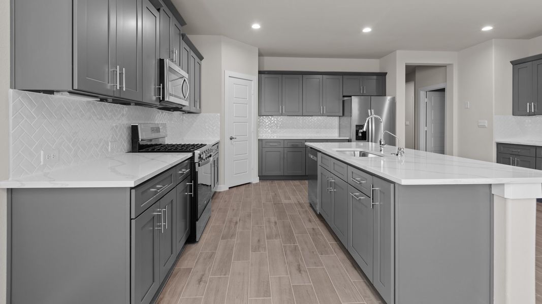 Representative furnished interior of a home built from the BLANCO by D.R. Horton in Northwest Passage, Midland (Image 5). Representative furnished interior of a home built from the BLANCO by D.R. Horton in Northwest Passage, Midland (Image 5).