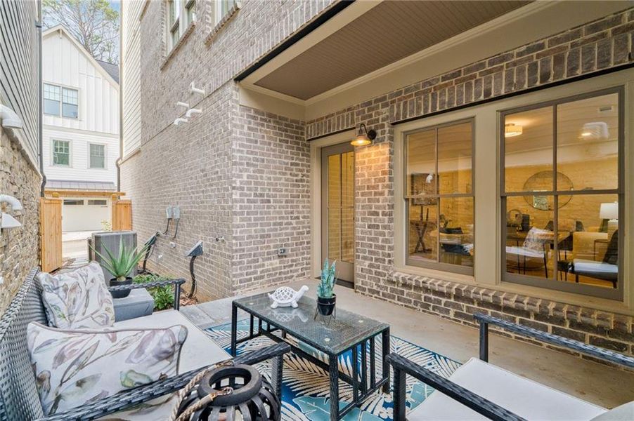 Exterior details and patio area of a home in Pendergrast Farm, Atlanta (Image 24).
